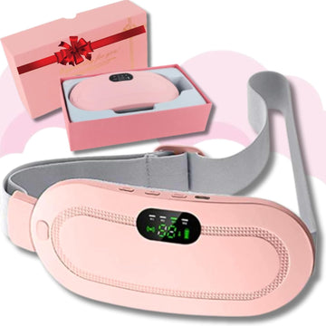 Digital Period Heating Pad & Vibrating Belt | 3 Heat Levels, 4 Massage Modes – Fast Relief for Menstrual Cramps