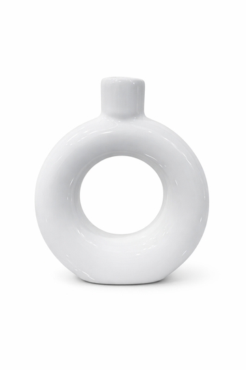 DONUT SHAPE VASE CERAMICS