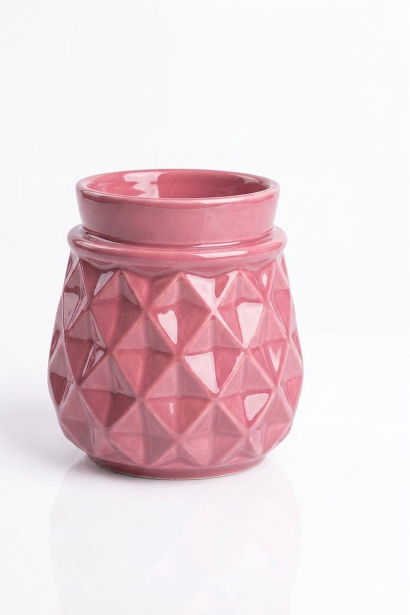 The Prism Luxe | Geometric Textured Ceramic Vase For Home ,Room and Kitchen Decor