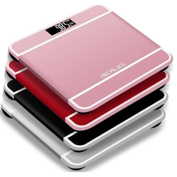 iScale Digital LED Electronic Bathroom Weighing Scale | Tempered Glass, Automatic, Accurate, Body Weight Monitor | Random Colors